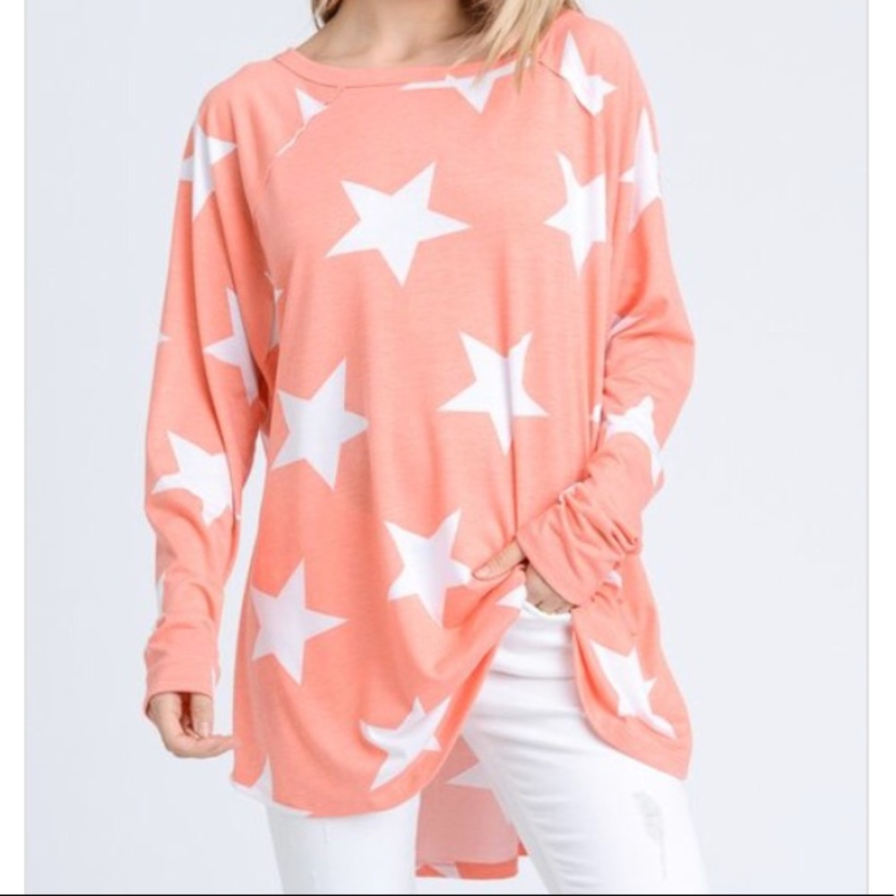 ☀️NEW☀️🍊Creamsicle Stars⭐️ Shirt - Picture 3 of 3